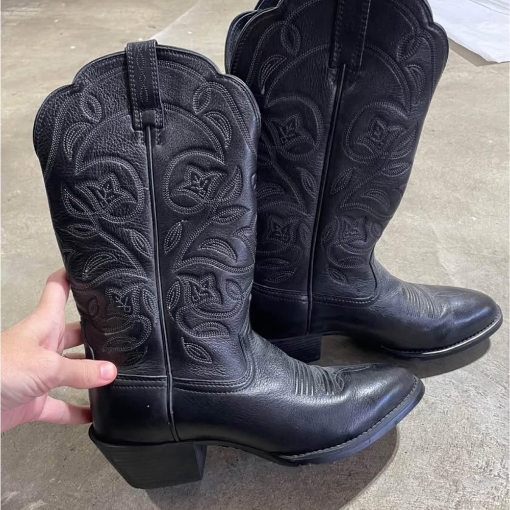 Ariat Black Western Leather Boots
